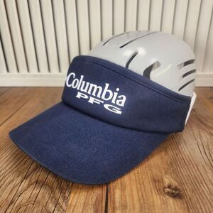 Columbia PFG Golf Fitted Sz S/M Stretch Visor Navy Blue Sports Outdoors Casual